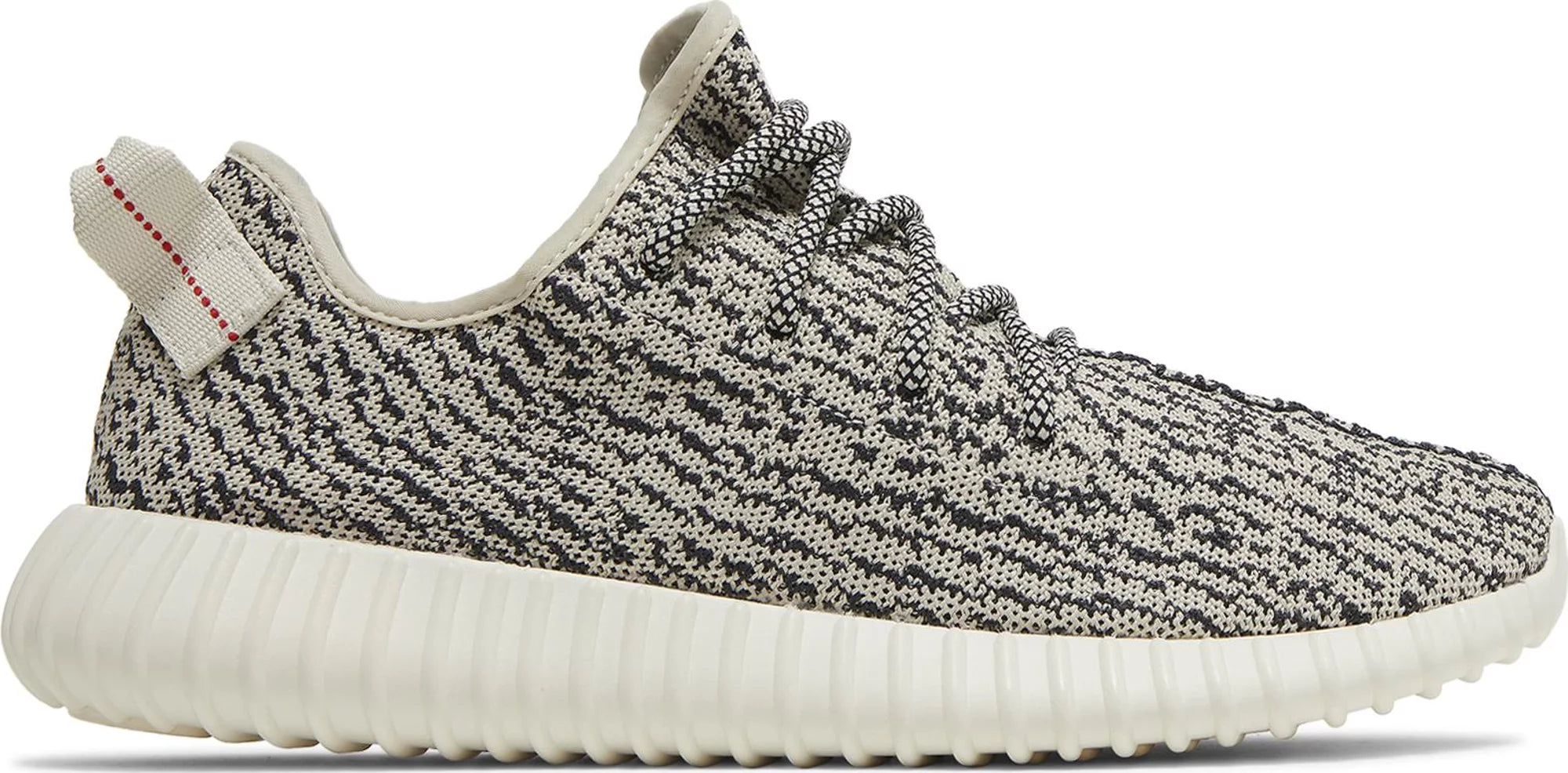 Adidas Yeezy Boost 350 Turtle Dove side view showcasing its sleek design and color scheme.
