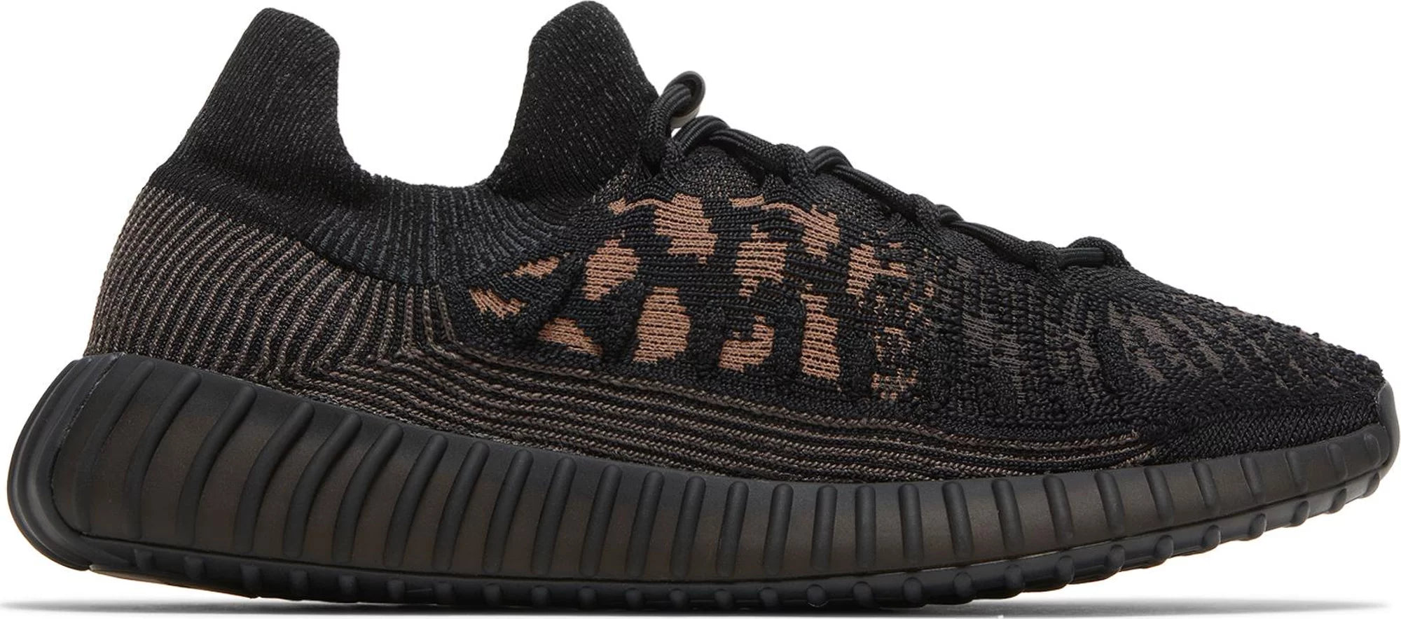 Front view of Adidas Yeezy 350 V2 Slate Carbon sneakers highlighting the colorway
