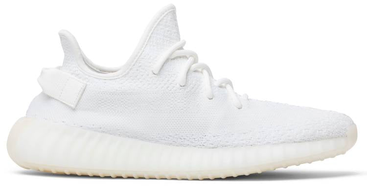 Side view of the Adidas Yeezy Boost 350 V2 Cream White showcasing its sleek design.