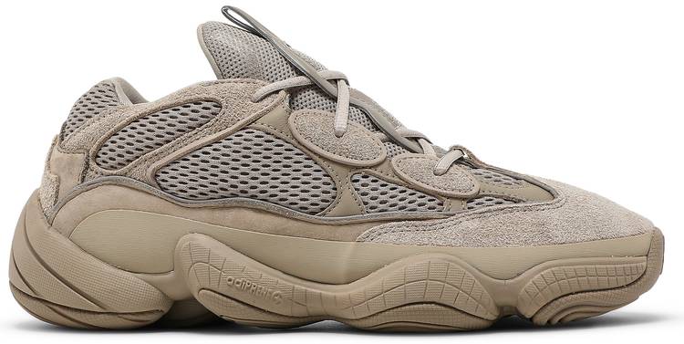 Adidas Yeezy 500 Taupe Light side profile highlighting the design