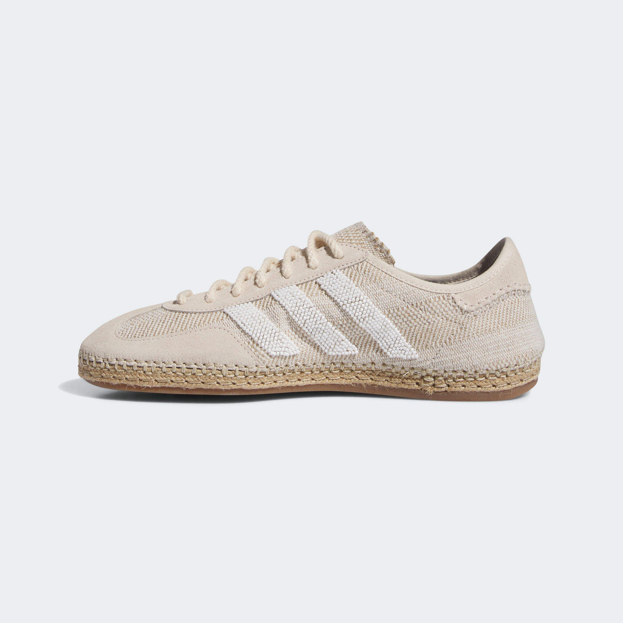 Top-down shot of the Adidas Gazelle Halo Ivory showing the molded sock liner and detailed stitching