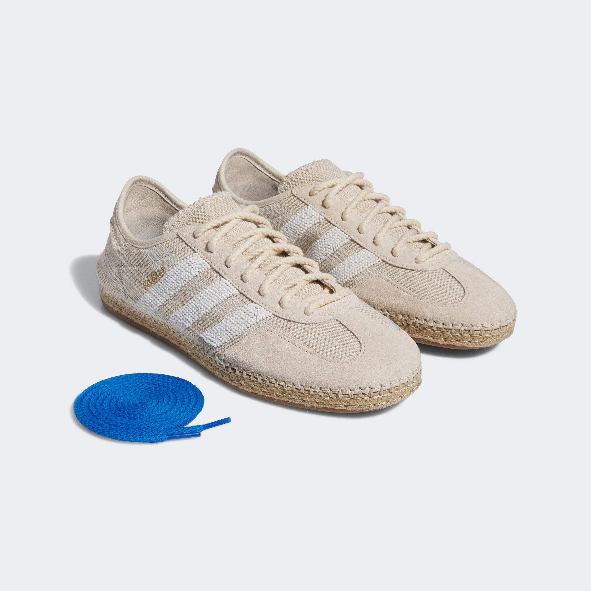 Top-down shot of the Adidas Gazelle Halo Ivory showing the molded sock liner and detailed stitching
