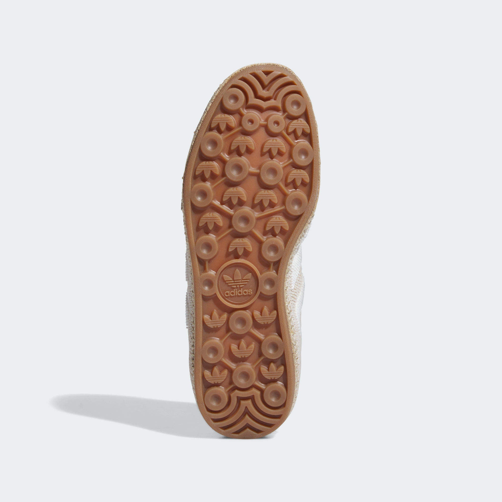 Top-down shot of the Adidas Gazelle Halo Ivory showing the molded sock liner and detailed stitching