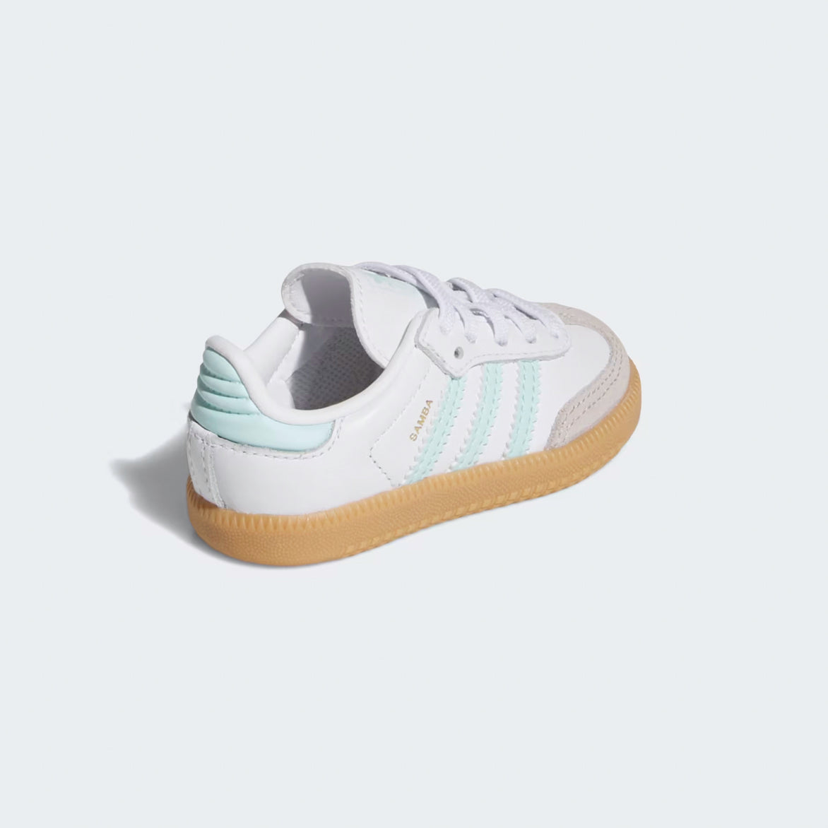 Adidas Samba OG kids sneakers displayed with a vibrant background, perfect for casual outings.