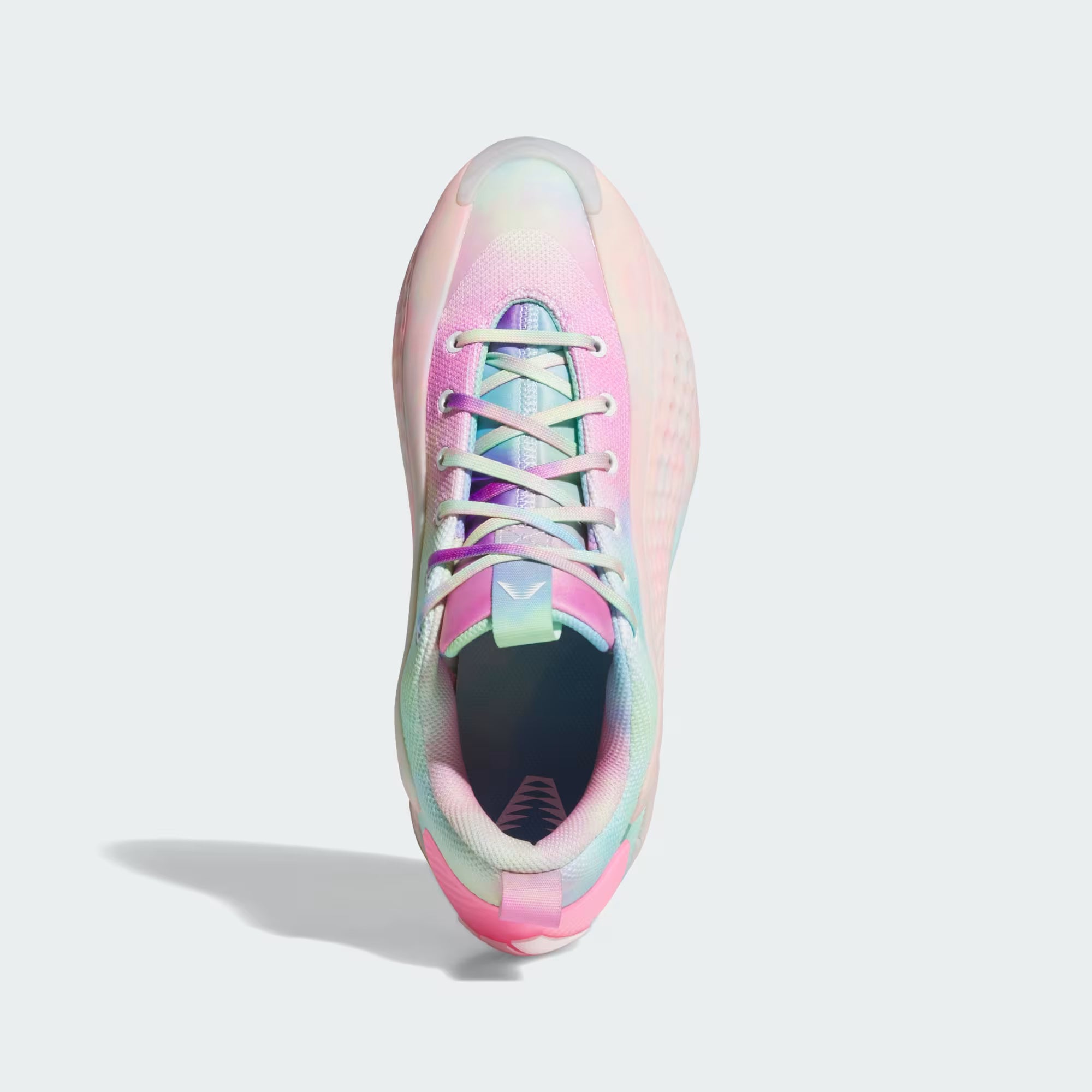 Side view of AE 1 Low 3SSB showing pastel tie-dye mesh and pink overlay – perfect sports shoes for dynamic play