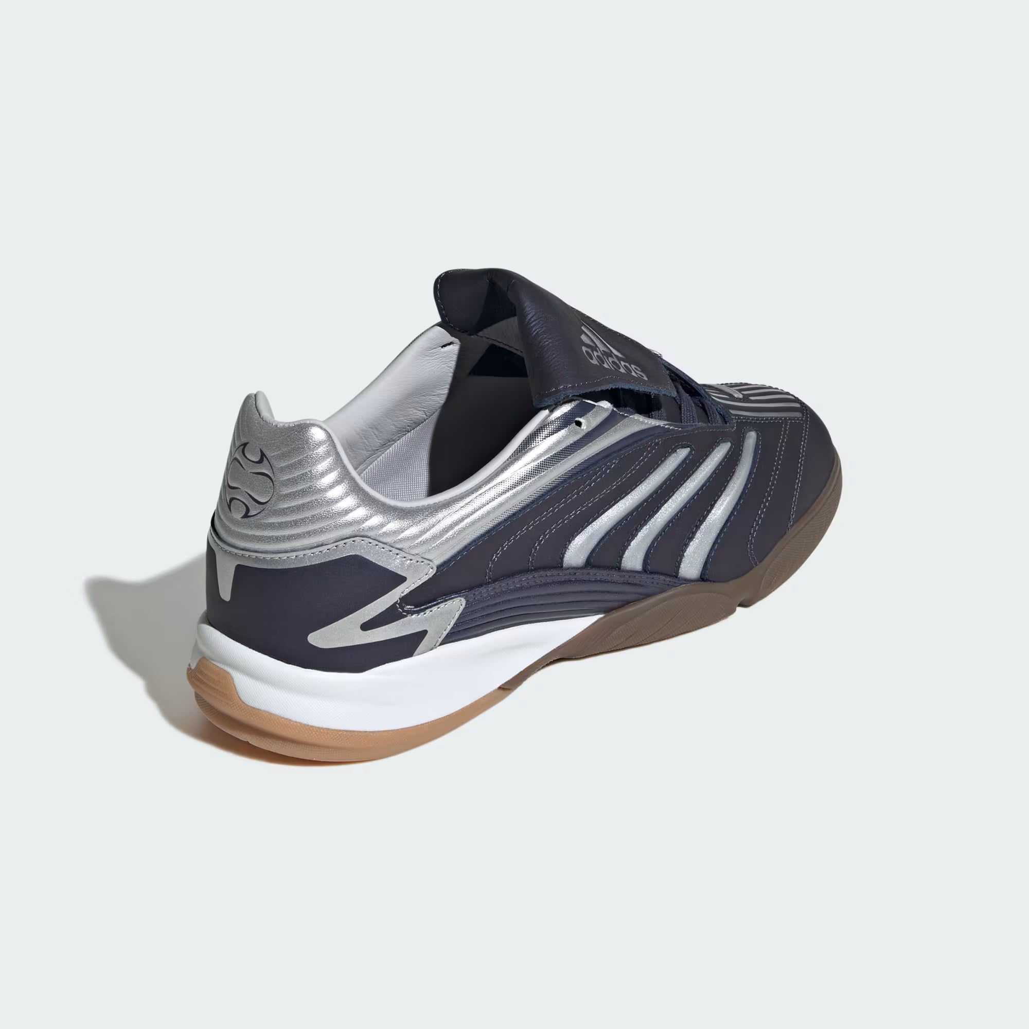 Close-up of the rubber outsole of Adidas Predator Sala sneakers, demonstrating stability and comfort for everyday wear.